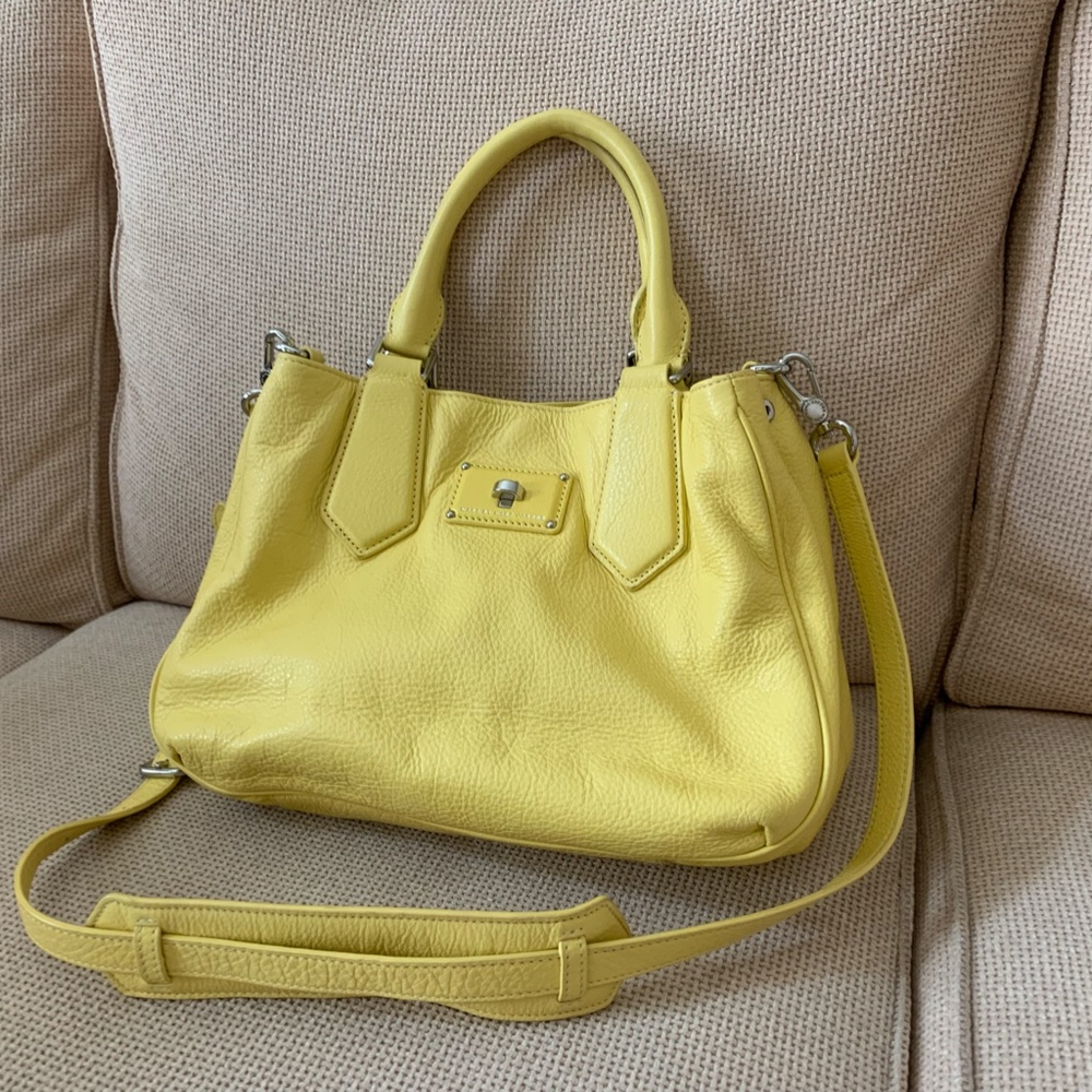 Marc by Marc Jacobs Classic Q Fran, Bright Yellow Pebble Medium Crossbody Bag